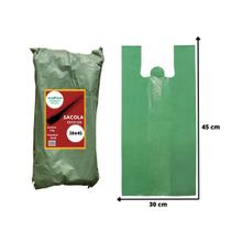 Sacola reciclada 30x45 grossa com 5 kg - ecoplast