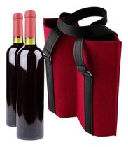 Sacola Reutilizável Dupla P/ Vinho Com Alça P/ 2 Garrafas Sacola Reutilizável Dupla P/ Vinho Com Alça P/ 2 Garrafas