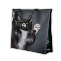 Sacola Reutilizável Gatinho 39x18x35com Bompack