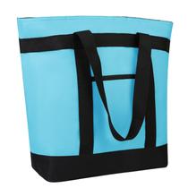 Sacola reutilizável isolada CIVJET para Grocery Blue 39L