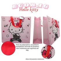 Sacola Reutilizável Sanrio Hello Kitty Grande Ecobag