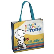 Sacola Reutilizável Snoopy Ecobag Semax Resistente SP04 Cor:Azul