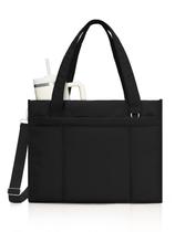 Sacola RHDZO Puffer Work para mulheres com laptop de 15,6" preta Sacola RHDZO Puffer Work para mulheres com laptop de 15,6" preta