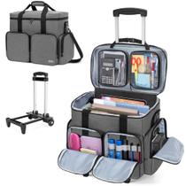 Sacola rolante para professores CURMIO com compartimento acolchoado para laptop Sacola rolante para professores CURMIO com compartimento acolchoado para laptop