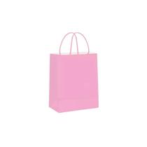 Sacola Sacolinha Rosa Tuti Fruti Papel 23,5x10x31,5cm Kit Com 30 Unidades Lembrancinha