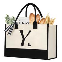 Sacola shenee Initial Canvas 43x30x18 cm personalizada