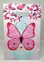 Sacola Surpresa Lembrancinha Aniversário Festa Borboletas com 10 Unidades