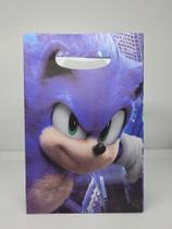 Sacola Surpresa Lembrancinha Aniversário Festa Sonic com 10 Unidades