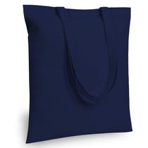 Sacola TopDesign de algodão azul marinho 38 x 40,6 cm, pacote com 24 Sacola TopDesign de algodão azul marinho 38 x 40,6 cm, pacote com 24