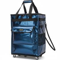 Sacola Tote BALEINE Carrinho de Compras com Rodas 51x39x65 cm Azul Marinho