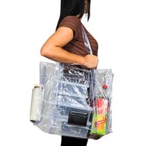 Sacola Transparente Bolsa Jumbo Sem Zíper Cristal PVC Penitenciaria Club Piscina Praia Sacola Transparente Bolsa Jumbo Sem Zíper Cristal PVC Penitenciaria Club Piscina Praia