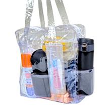 Sacola Transparente Bolsa PVC Jumbo Pequena Presidio Praia