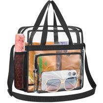 Sacola transparente Busiuw para eventos em estádios 30x30x15cm (preta)