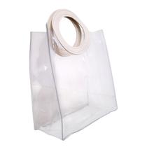 Sacola Transparente Com Alça Bolsa Presente Lembrancinha PVC Sacola Transparente Com Alça Bolsa Presente Lembrancinha PVC