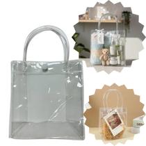 Sacola transparente média 20x15cm em plástico com 10 peças - cristal transparente Sacola transparente média 20x15cm em plástico com 10 peças - cristal transparente