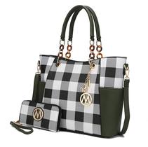 Sacola Vegana MKF Collection Mariely - Couro Verde Oliva