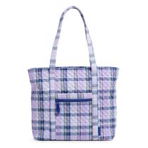 Sacola Vera Bradley Cotton Vera Amethyst Plaid Feminina