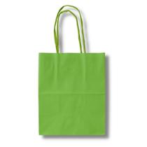 Sacola verde limao (17,5x8,5x21,5cm) c/ 10 un.