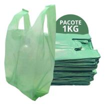 Sacola Verde Plástica Reforçada 3kg Tamanho:50x60