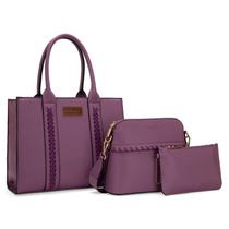 Sacola Wrangler WG3-8321PP para mulheres com tiracolo e carteira Sacola Wrangler WG3-8321PP para mulheres com tiracolo e carteira