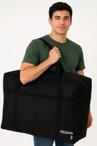Sacolão Prisma 3 80L Reforçado para Viagem e Mudança COR:PRETA Sacolão Prisma 3 80L Reforçado para Viagem e Mudança COR:PRETA