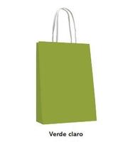 Sacolas Coloridas M - PCT C/ 10 UND ALÇA DE PAPEL