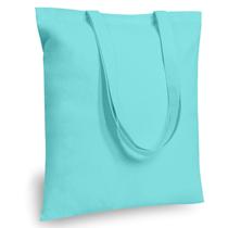 Sacolas de algodão TopDesign 16 x 15 cm em azul aqua (pacote com 6) Sacolas de algodão TopDesign 16 x 15 cm em azul aqua (pacote com 6)