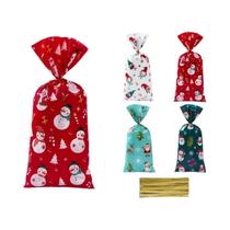 Sacolas De Doces De Natal 25 50 100pcs Decoração De Natal E Ano Novo Sacolas De Presente Para Casa Sacolas De Doces De Natal 25 50 100pcs Decoração De Natal E Ano Novo Sacolas De Presente Para Casa