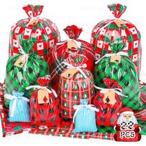 Sacolas de Natal para presentes, 22 sacolas de presente de Natal de tamanhos variados pequenas/médias/grandes, sacolas de papel de embrulho para presentes a granel com cordão de Natal, sacolas plásticas reutilizáveis para presentes de Natal com laços de fita Sacolas de Natal para presentes, 22 sacolas de presente de Natal de tamanhos variados pequenas/médias/grandes, sacolas de papel de embrulho para presentes a granel com cordão de Natal, sacolas plásticas reutilizáveis para presentes de Natal com laços de fita
