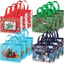 Sacolas de Natal Whaline, pacote com 12, grandes, com alças de 32,5 x 25 cm Sacolas de Natal Whaline, pacote com 12, grandes, com alças de 32,5 x 25 cm