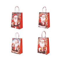 Sacolas De Papel Kraft De Natal 4PCS 2023 Sacolas De Presentes De Natal Decoração De Feliz Natal