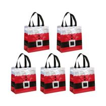 Sacolas De Presente De Natal Do Papai Noel, Sacola De TNT, 5, 10, 20 Peças, Embalagem De Presente