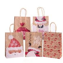Sacolas De Presente De Papel Kraft De Natal, Sacolas De Doces E Biscoitos Do Papai Noel, 510 Peças