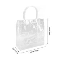 Sacolas De Presente De Plástico PVC Transparente Com Alças 30 Peças Sacolas Reutilizáveis Para