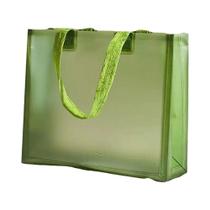 Sacolas De Presente Duráveis Em PVC Com Alças Sacolas Translucidas Para Decoração De Casa E Compras