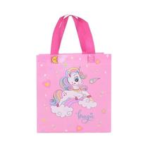 Sacolas De Presente Não Tecidas Com Unicórnio E Dinossauro, Com Alça, 4 Peças, Para Aniversário
