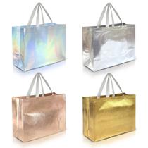 Sacolas de presente Nush Nush Mix Color XL, conjunto reutilizável de 12