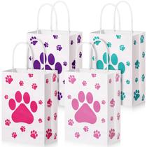 Sacolas de presente Resurhang Paw Print, 24 unidades para lembrancinhas para cães Sacolas de presente Resurhang Paw Print, 24 unidades para lembrancinhas para cães