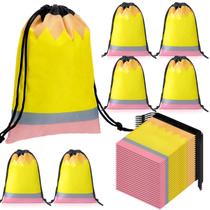 Sacolas de presente Sweetude Back to School, lápis, cordão, 24 unidades