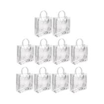 Sacolas De Presente Transparentes De PVC 10 20 30PCS Para Festas Aniversários Casamentos Decorações