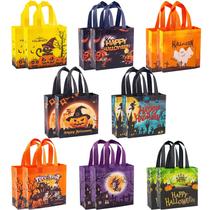 Sacolas DECEED Happy Halloween, 16 unidades para crianças com alça Sacolas DECEED Happy Halloween, 16 unidades para crianças com alça