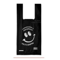 Sacolas Plástica PRETA Volte Sempre - 30 x 40 c/ 1,5 kg