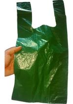Sacolas Plásticas Recicladas Verdes Reforçadas 3Kg 40X50 M