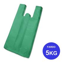 Sacolas Reciclada Verde 50x60 Fardo 5kg - PLASTIPLAN