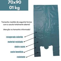 Sacolas Recicladas Coloridas 1kg em Vários Tamanhos, Perfeitas para Mercado, Açougue, Perfumaria e Lojinhas Sacolas Recicladas Coloridas 1kg em Vários Tamanhos, Perfeitas para Mercado, Açougue, Perfumaria e Lojinhas