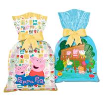 Sacolas Surpresa Peppa Pig Decorativa Festa Aniversário 12Un