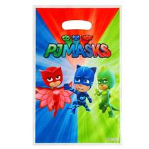 Sacolinha Saquinho Surpresa Pj Masks 25X16Cm Com 10 Unidades