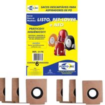 Sacos Aspiradores De Pó Descartável Electrolux Modelo Listo Pet Lover Neo Kit com 6 unidades- Envio em 24hs Sacos Aspiradores De Pó Descartável Electrolux Modelo Listo Pet Lover Neo Kit com 6 unidades- Envio em 24hs