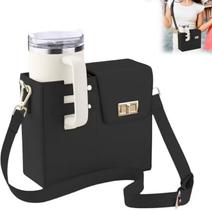 Sacos Bolsa Garrafa De Água Armazenamento De Copo Portátil COR:PRETO