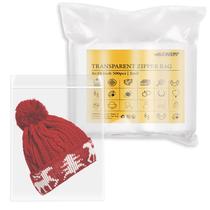 Sacos com zíper UFCOELPT 8 x 10 polegadas 1,89 L 500 unidades de LDPE transparente